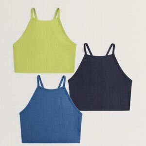 Ribbed Crop Top Bundle of 3